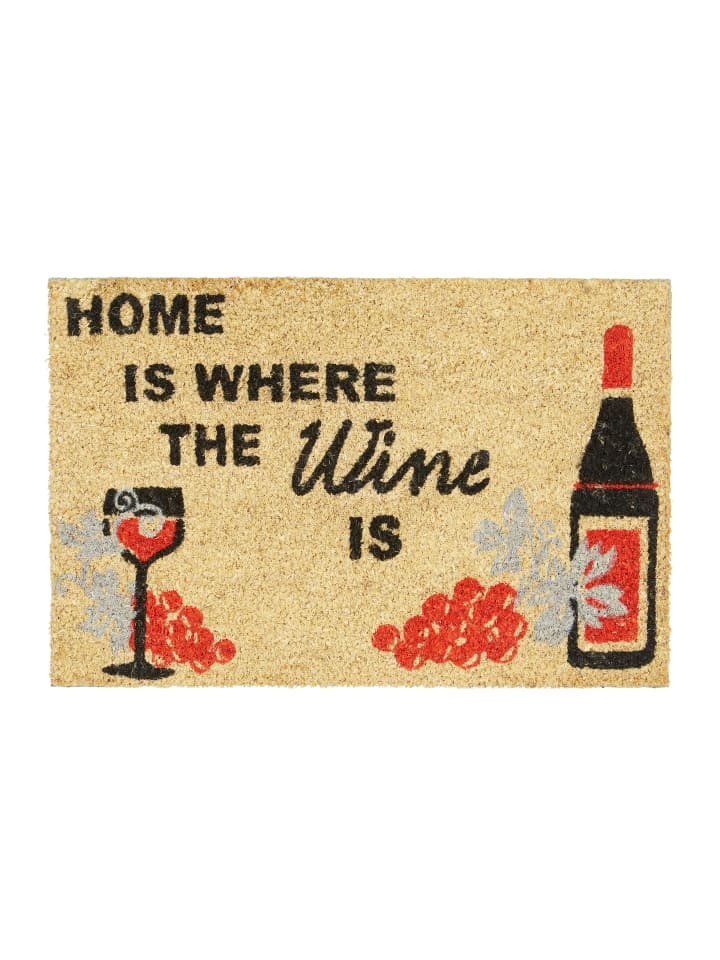 relaxdays Fußmatte Wine in Natur - (B)60 x (T)40 cm günstig kaufen onesize