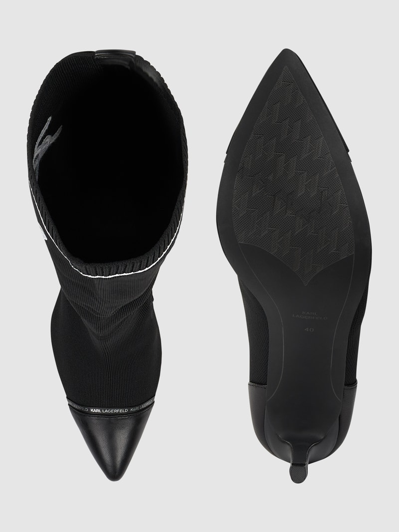 Stiefel mit Pfennigabsatz Modell 'Pandara' in schwarz