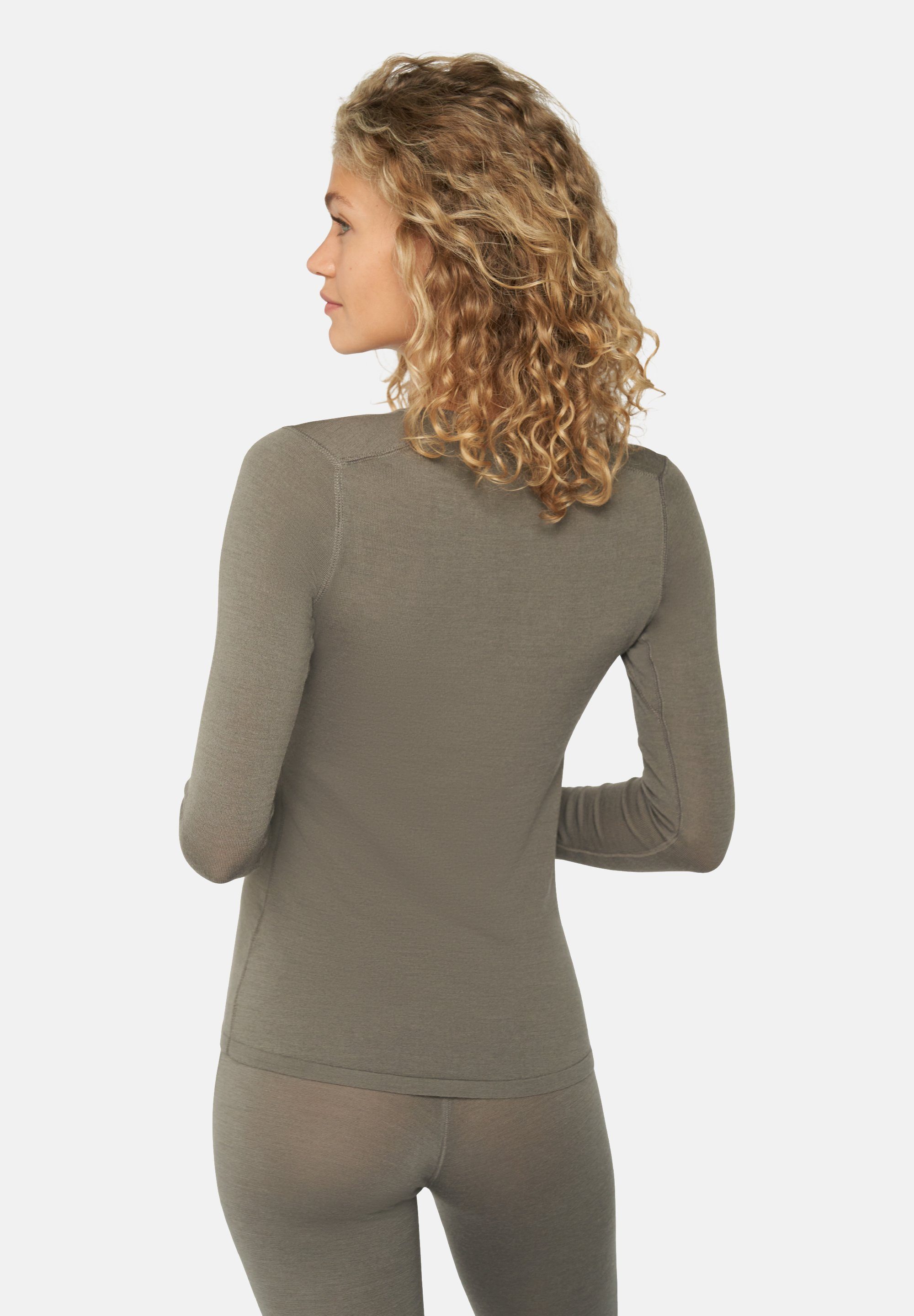 DANISH ENDURANCE Thermounterhemd Merino Thermo-Unterwäsche Set für Damen Langarm Shirt & Hose, Temperaturregulierend