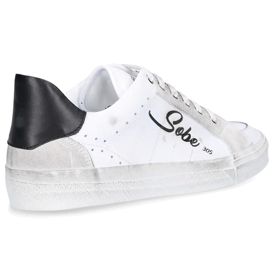 305 SOBE - Sneaker low LAKERS Kalbsleder - weiß