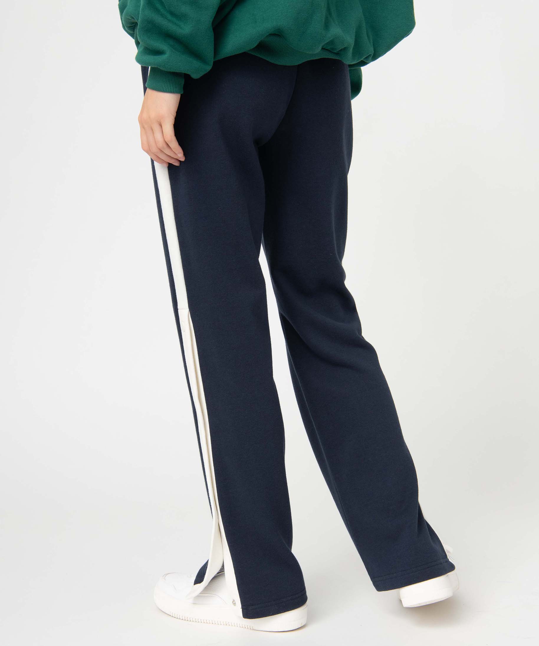 Pantalon de jogging femme avec pressions sur les ctés –... bleu | GEMO