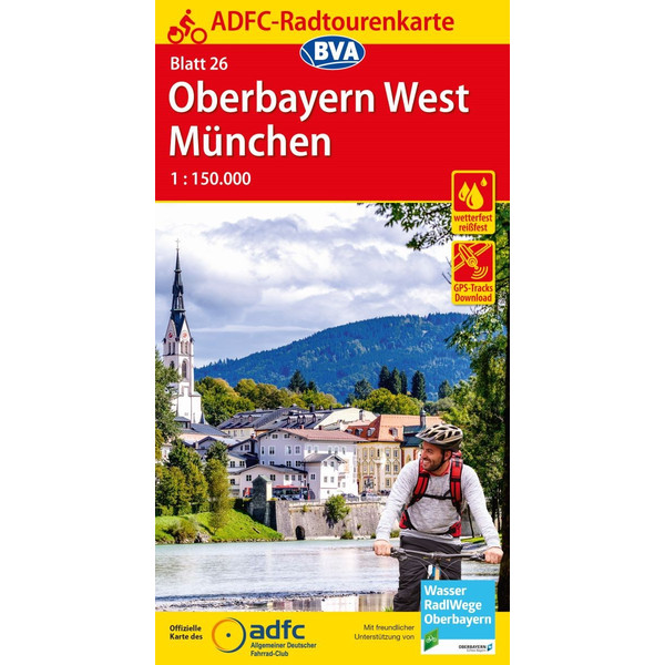 ADFC-RADTOURENKARTE 26 OBERBAYERN WEST / MÜNCHEN - Fahrradkarte