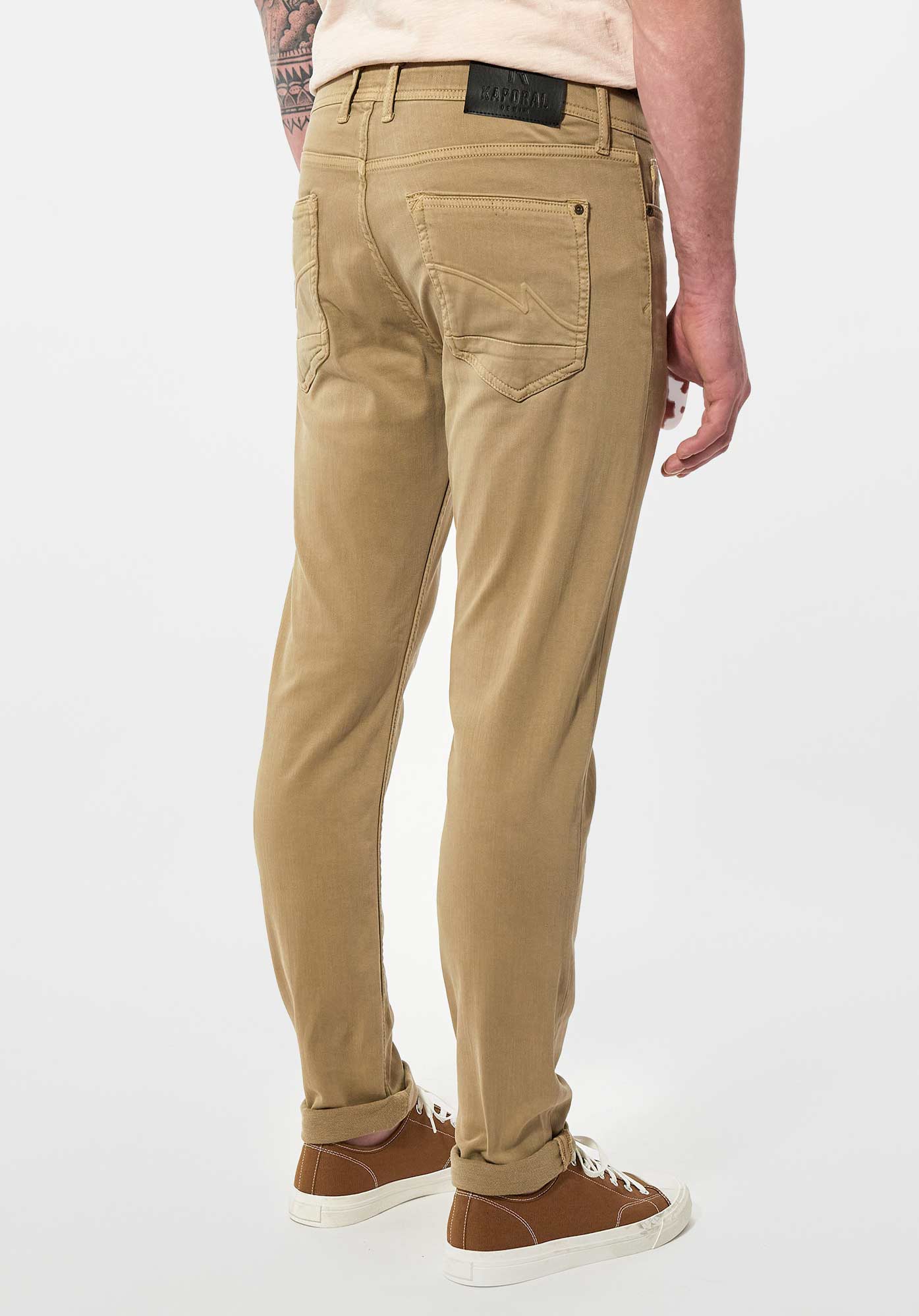 DAXKO  Jean slim beige Homme