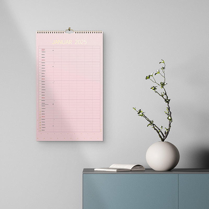 Veggkalender familie color