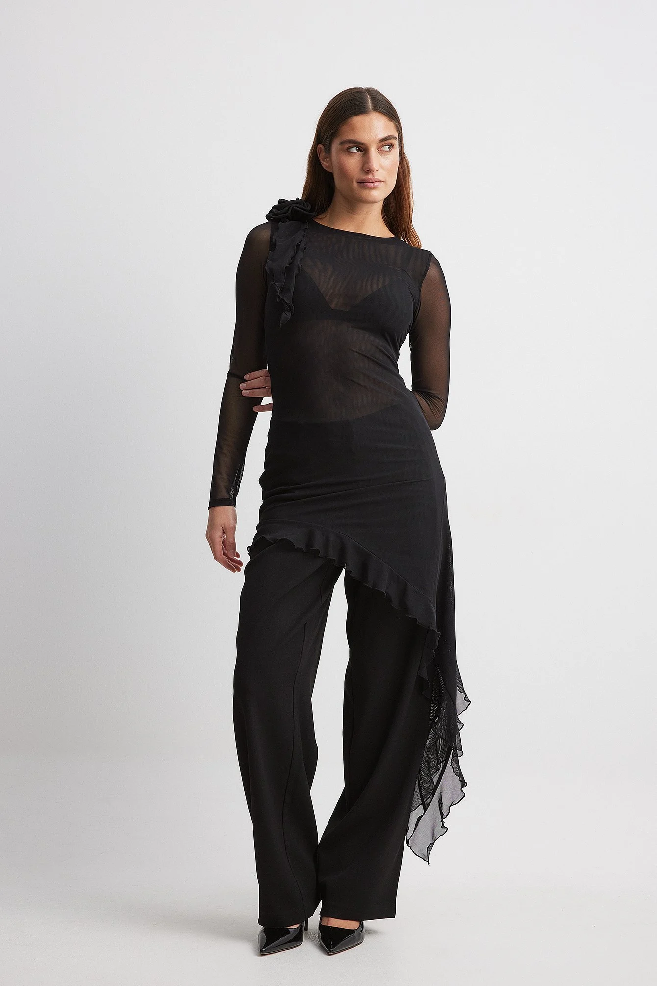 Kleid mit Rosendetail