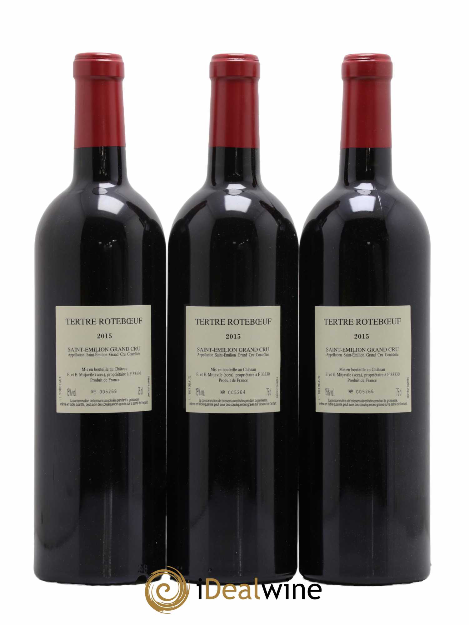 Château Tertre Roteboeuf  2015 - Lot de 6 Bouteilles