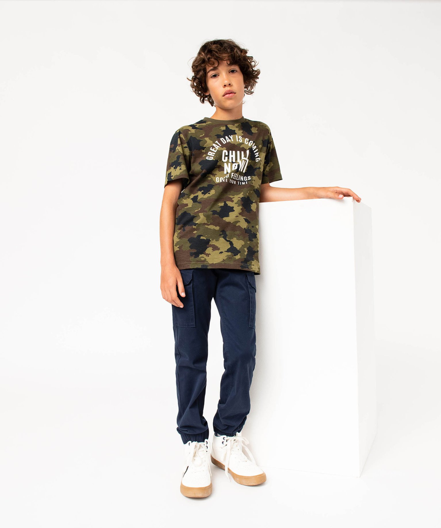 Tee-shirt à manches courtes imprimé Garçon multicolore | GEMO