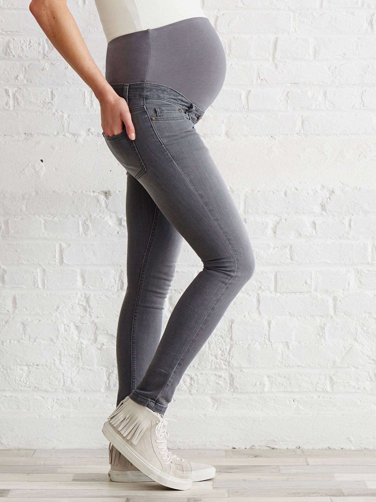 Jean slim stretch de grossesse entrejambe 85 denim black