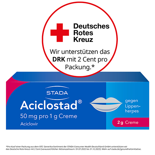ACICLOSTAD Creme gegen Lippenherpes  2 g  Creme