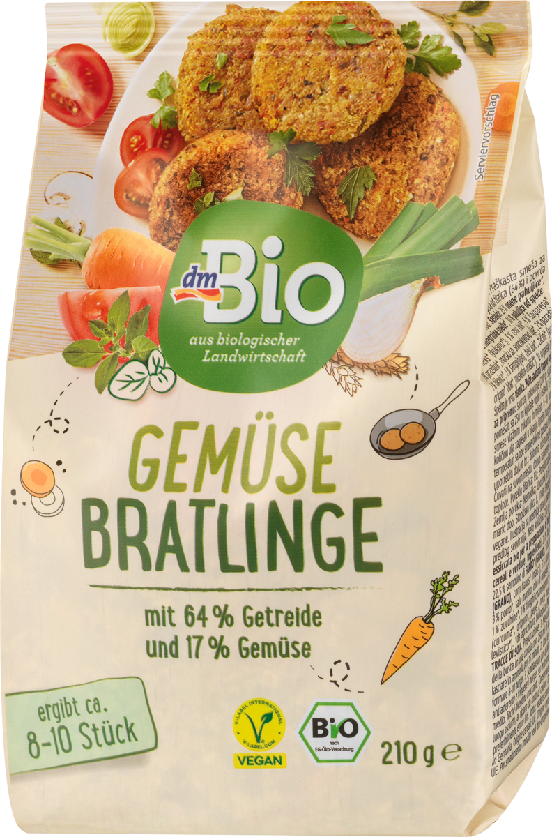 Backmischung Gemüse Bratlinge, 210 g