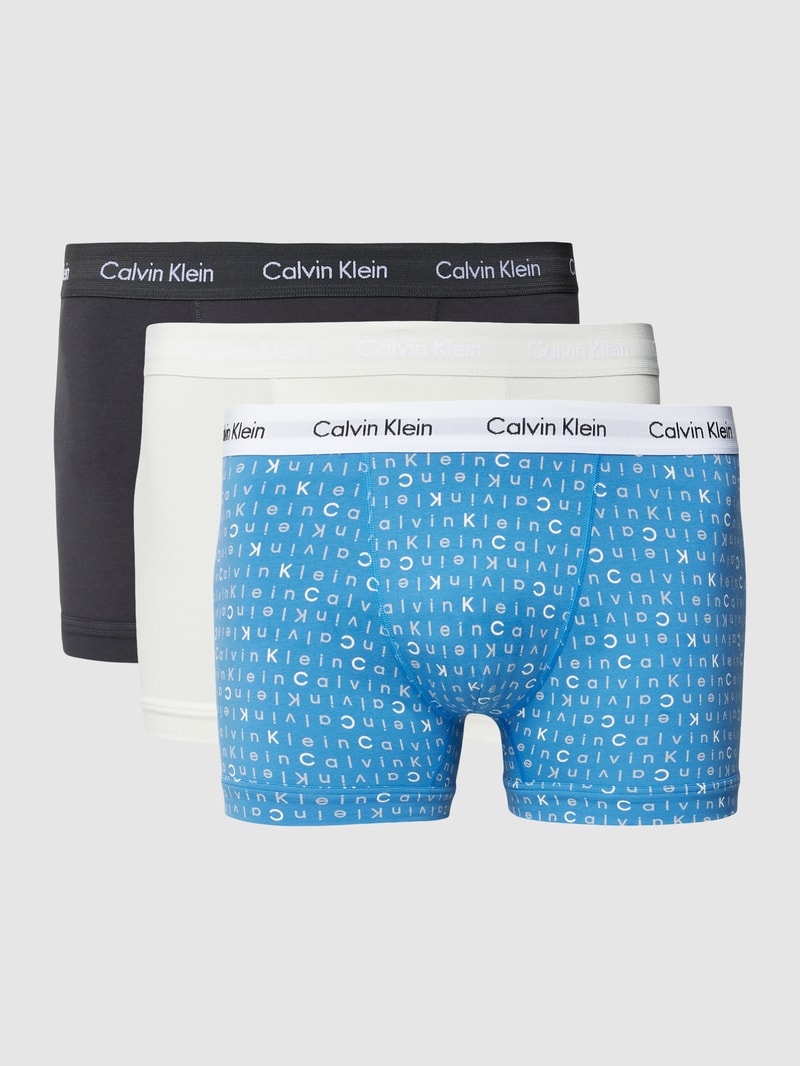 PLUS SIZE Trunks mit elastischem Bund im 3er-Pack in royalblau