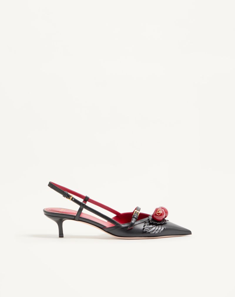 Cherryfic 45mm slingback pumps i gedeskind