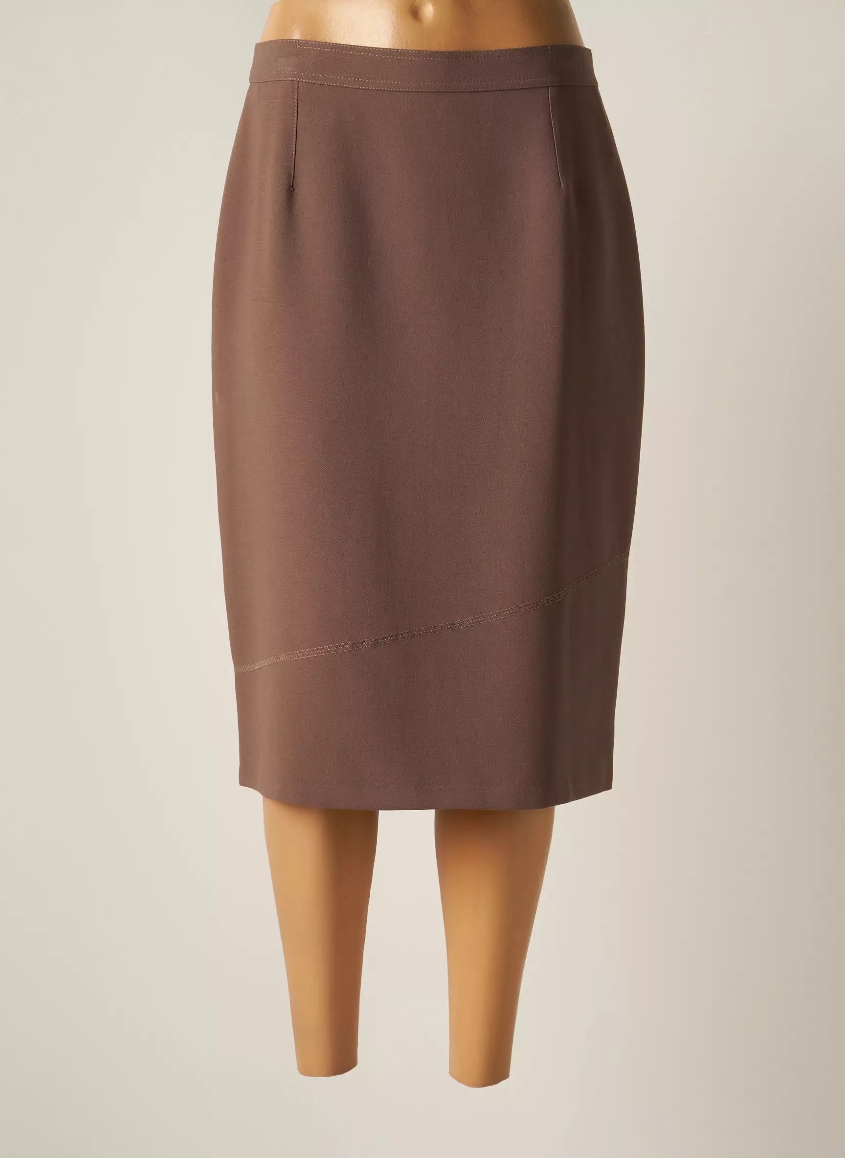 Elssa Jupes Mi Longues Femme couleur marron