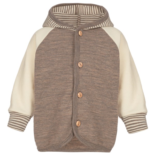 Engel - Baby-Kapuzenjacke mit Holzknöpfen - Freizeitjacke