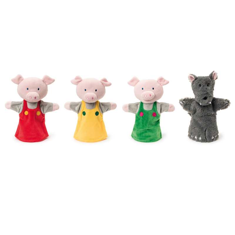 Marionnettes les 3 petits cochons Oxybul
