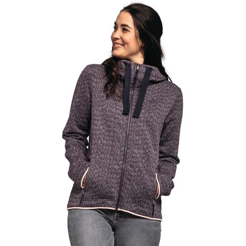 DAMEN UNTERJACKE FLEECE HOODY AURORA L