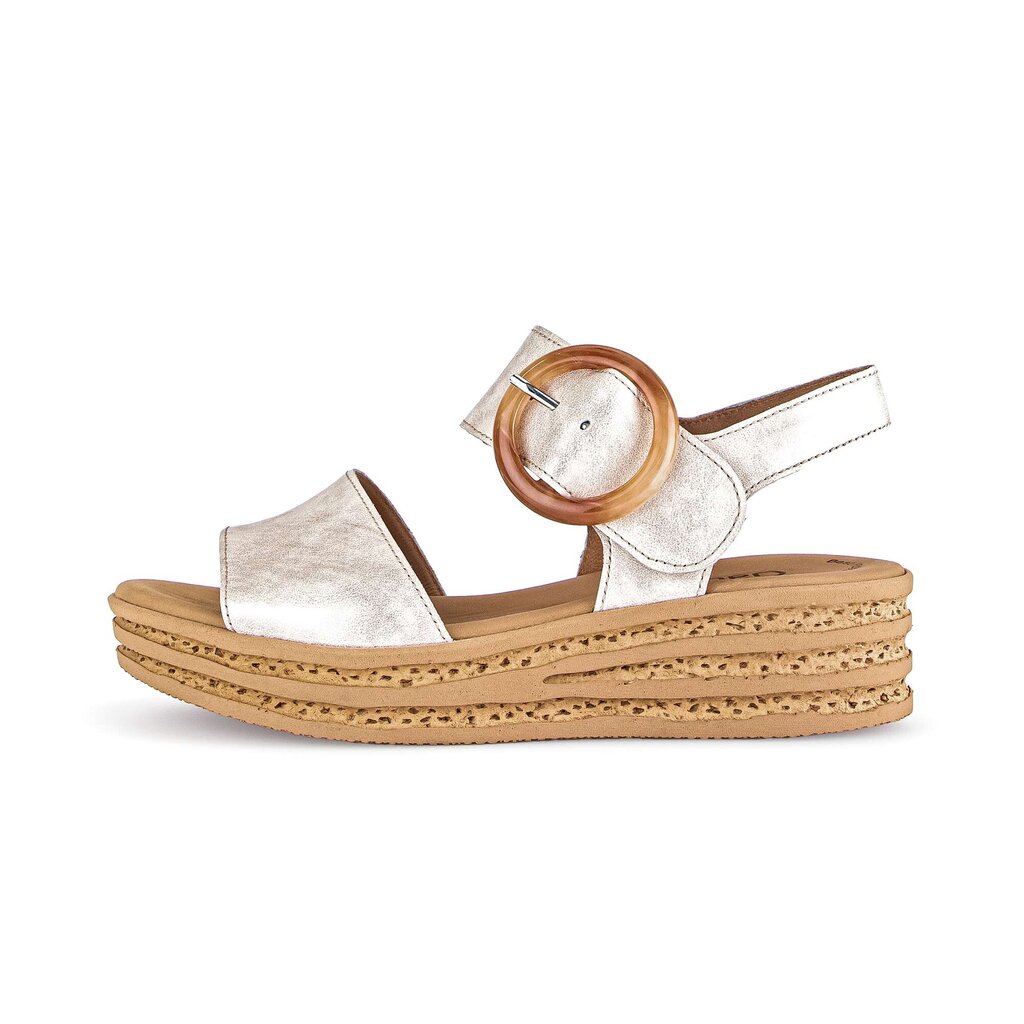 Gabor fashion Riemchensandale gold