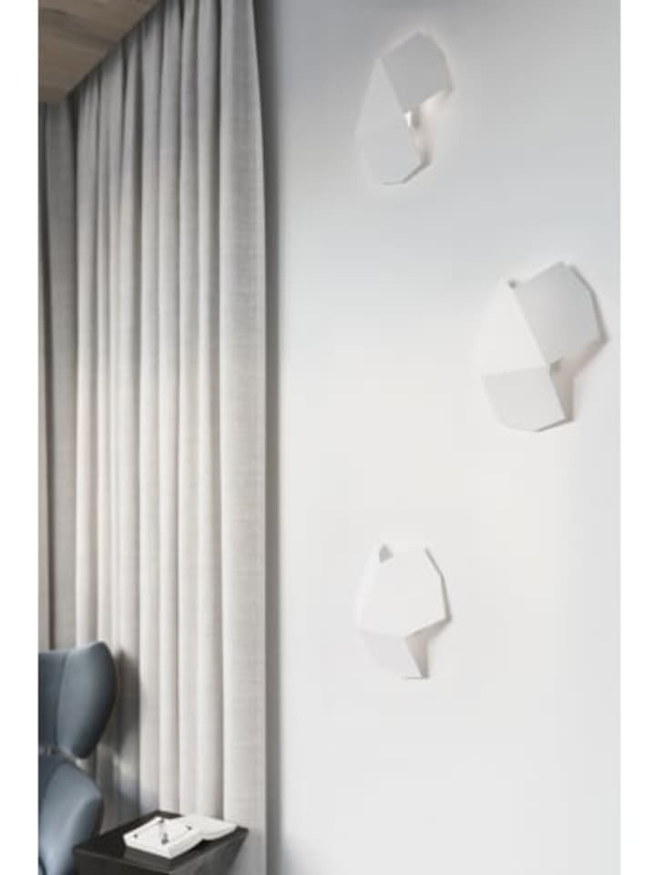 Nice Lamps Wandleuchte HIRU  in weiss H 8cm günstig kaufen onesize