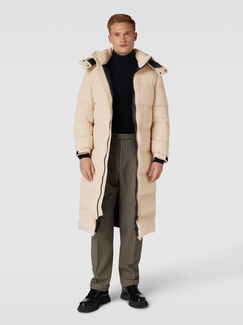 Steppmantel mit Kapuze Modell 'Mikky' in beige