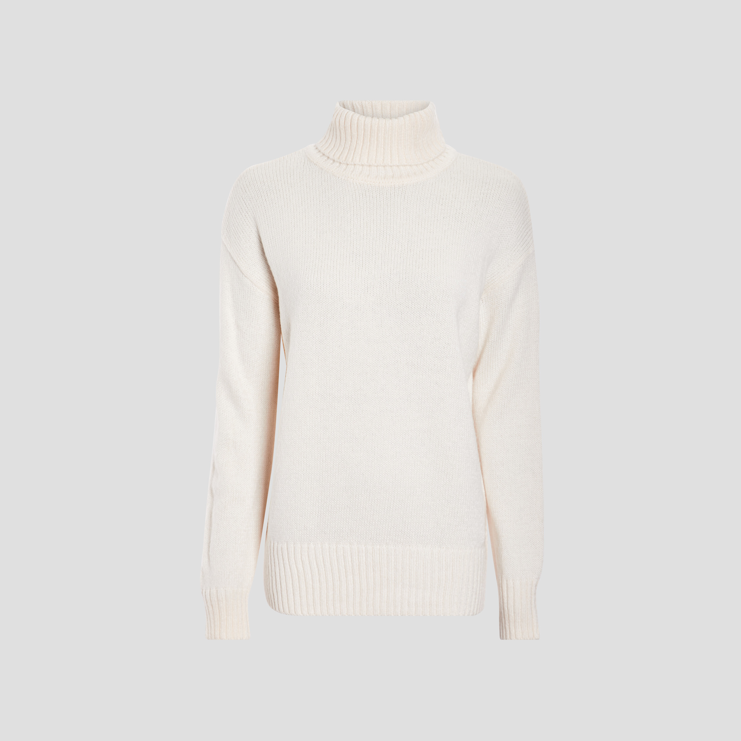 Pull col roulé ivoire femme | La Halle