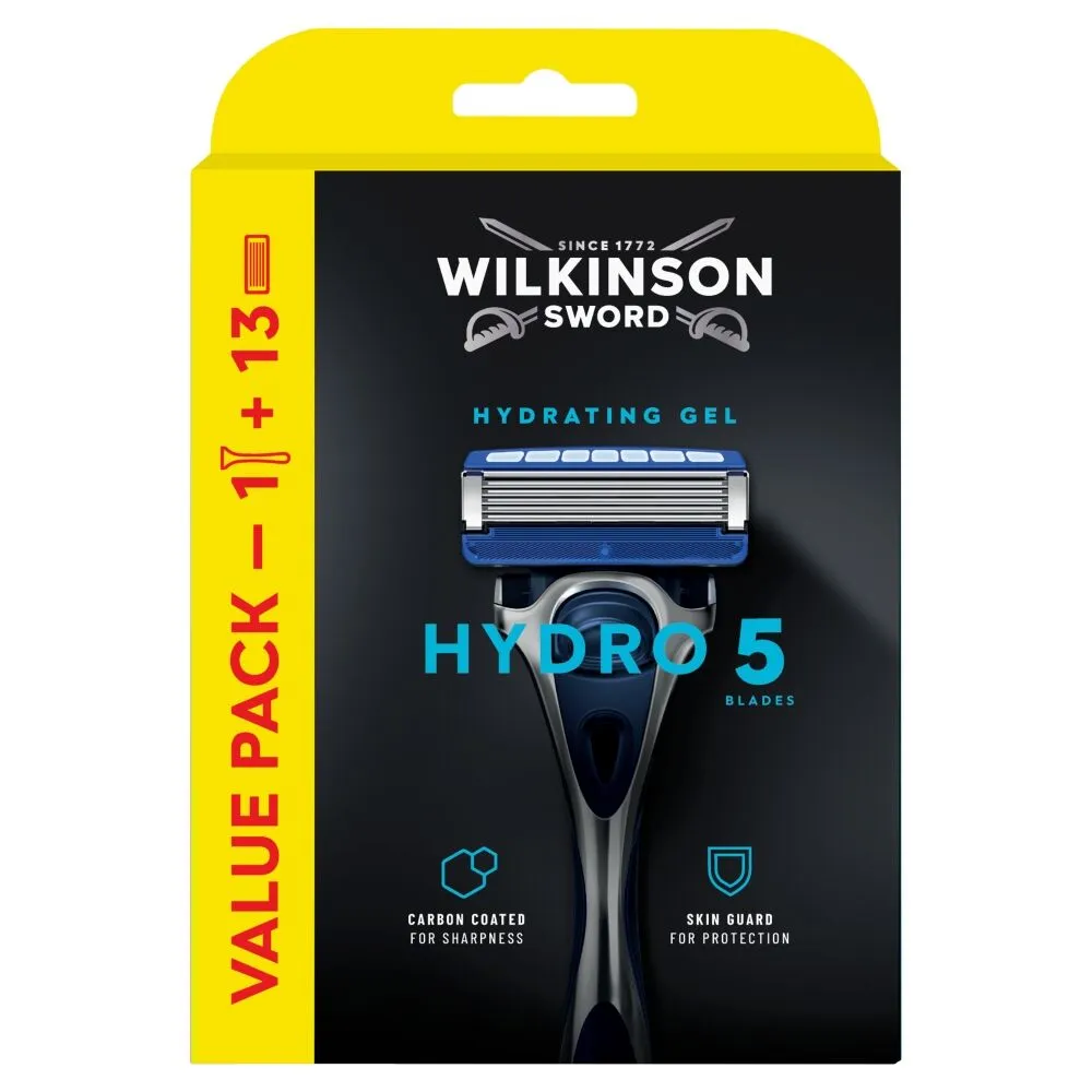 Wilkinson Hydro 5 vnt. skustuvo rinkinys + 13 peiliukų