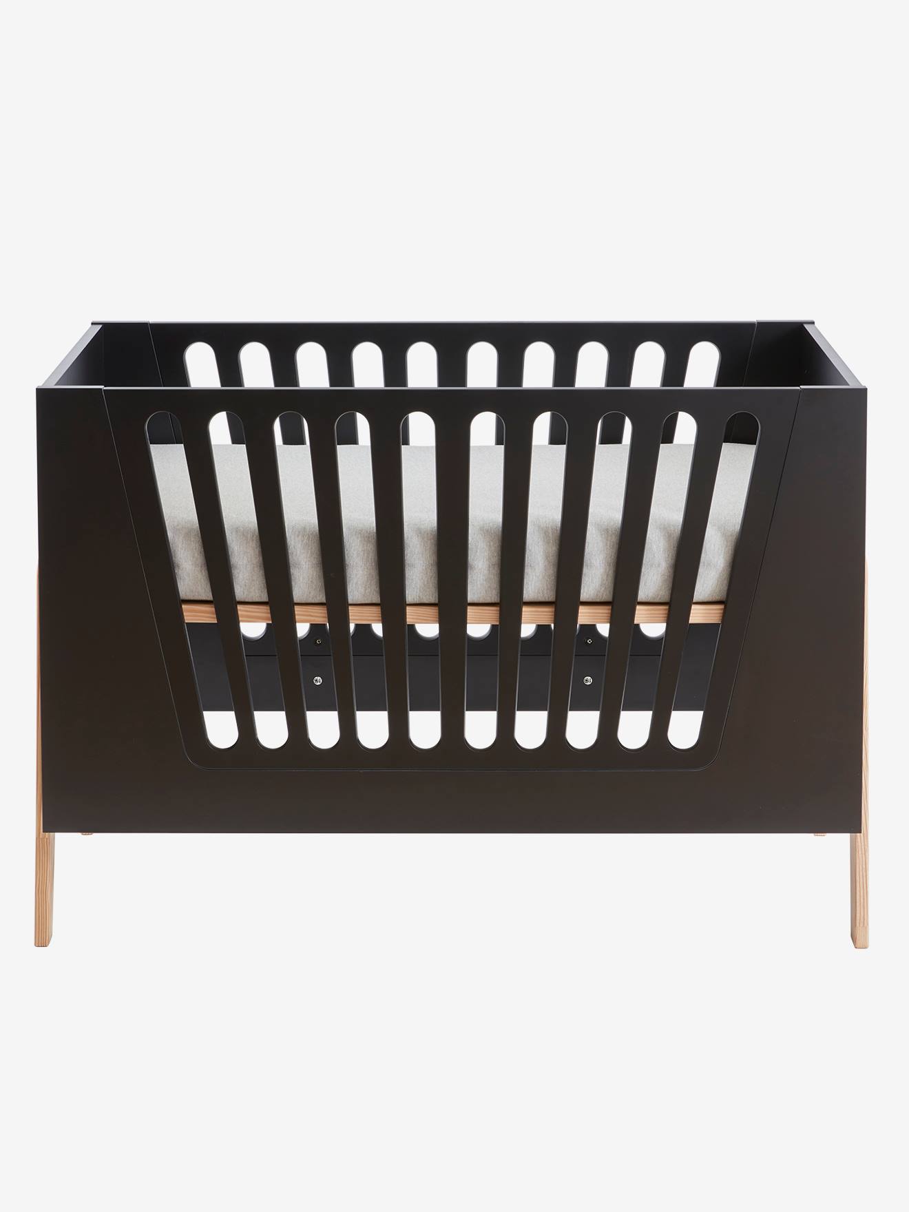 Vertbaudet Mitwachsendes Babybett RETRO - schwarz