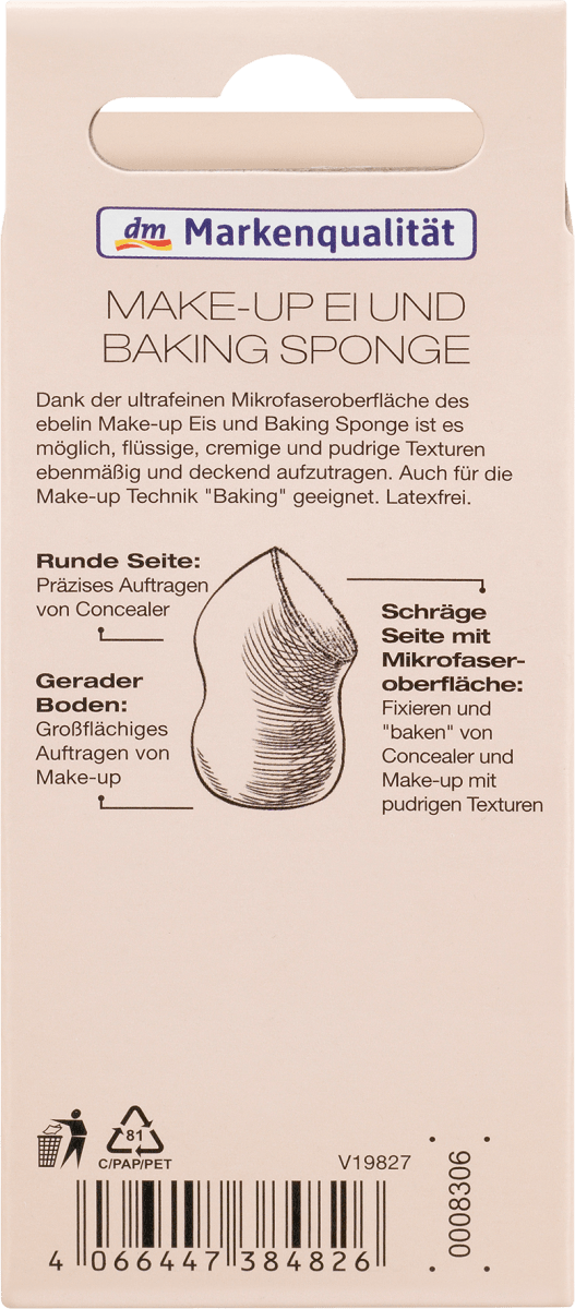 Make-up Ei und Baking Sponge, 1 St