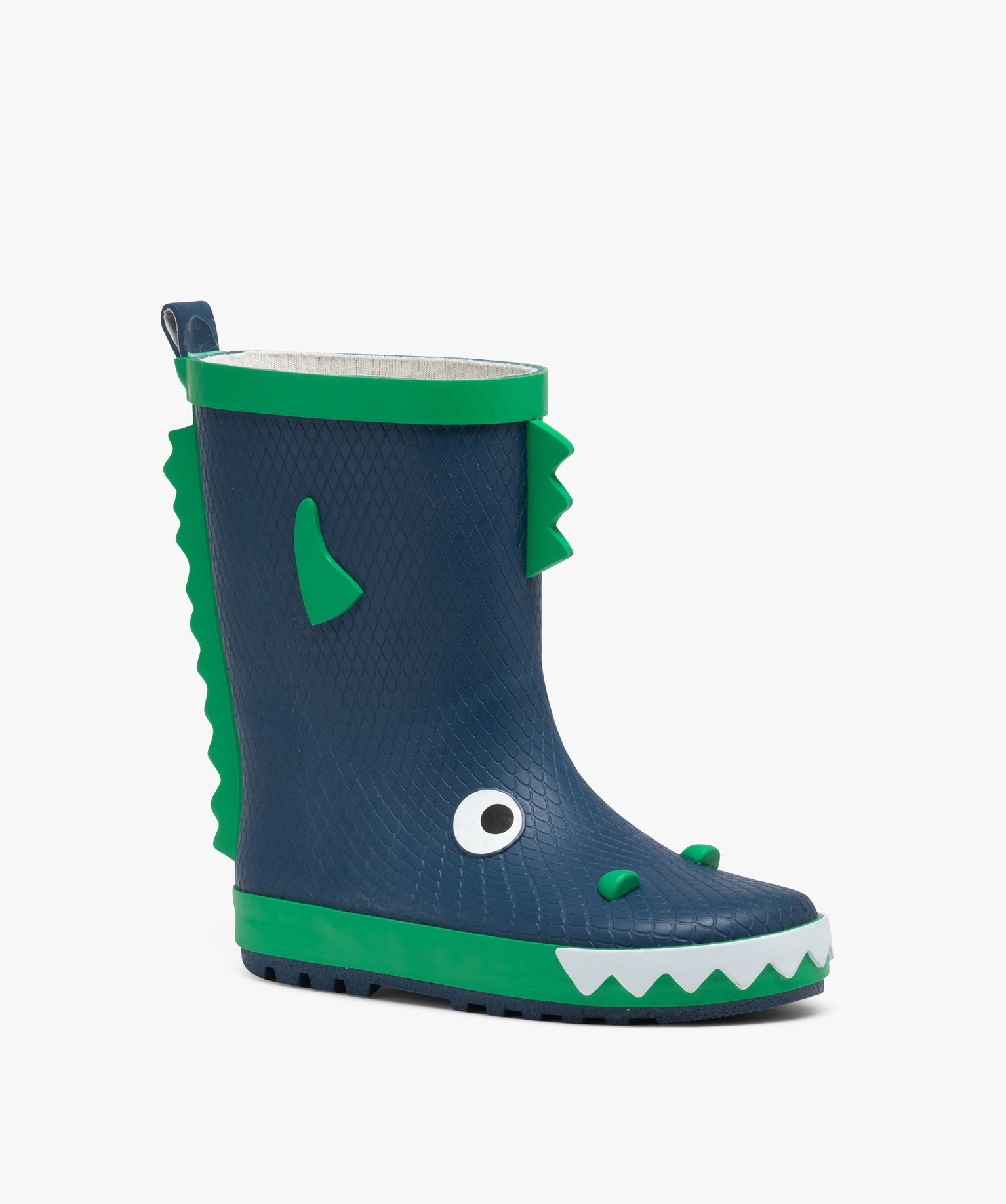 Bottes de pluie Garçon en caoutchouc avec écailles bleu | GEMO
