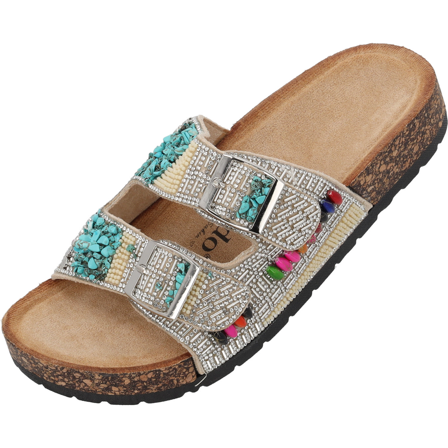 Palado Viha by Sila Sahin, Plateau-Pantoletten, Damen, Beige