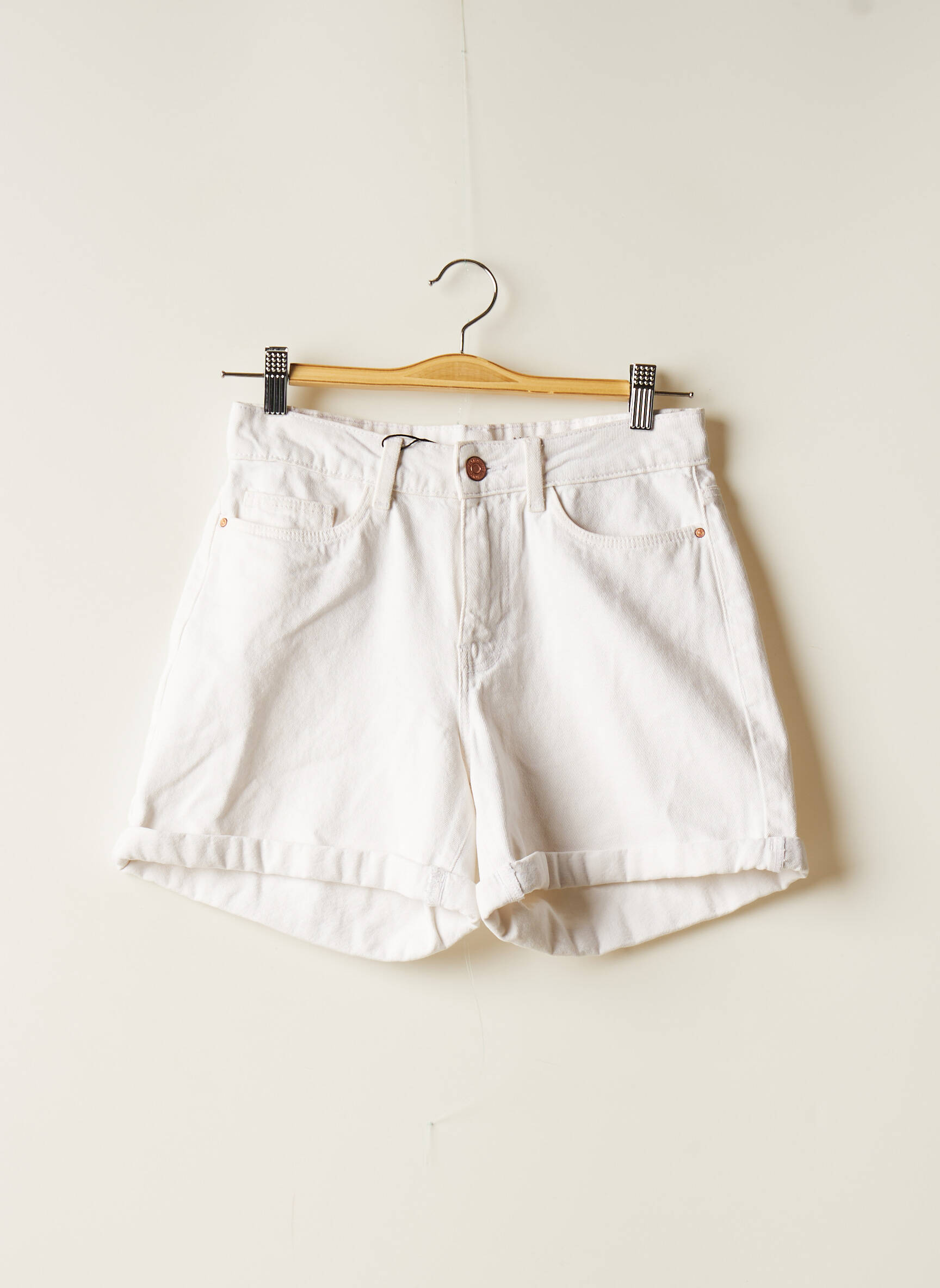 Noisy May Shorts 1 Femme couleur blanc