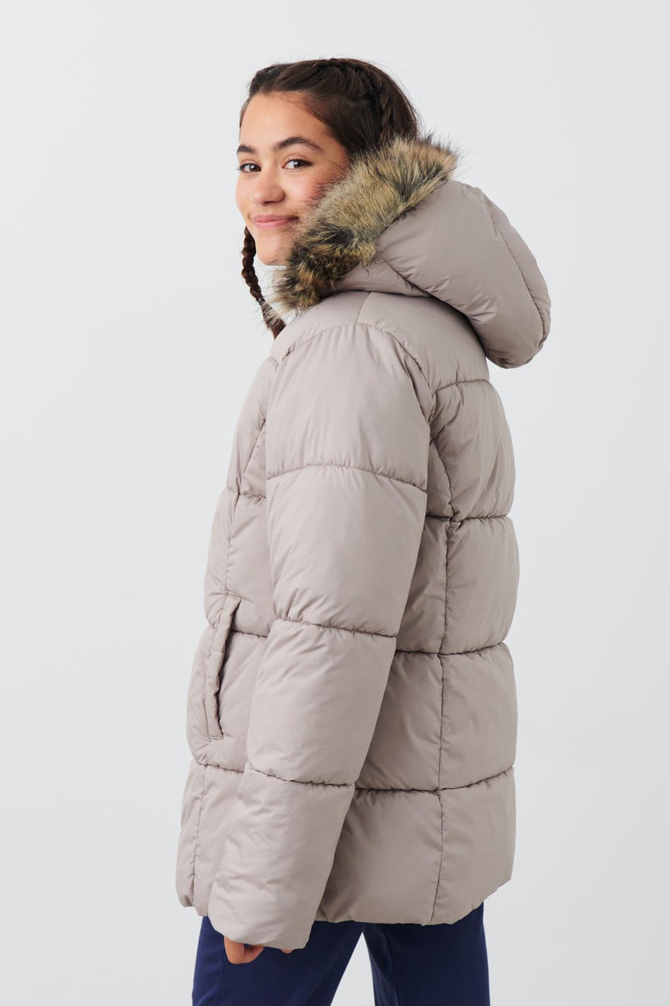 Y fur puffer jacket