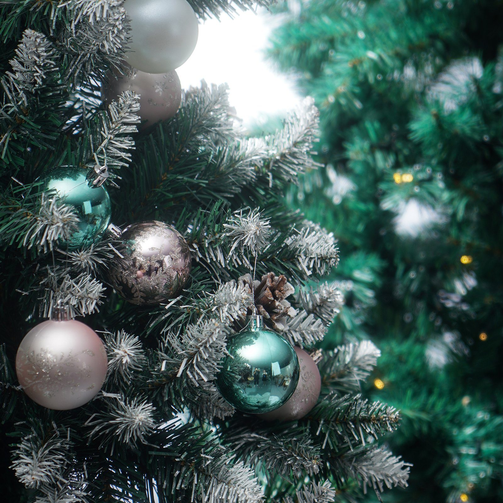 KAHOO Weihnachtsbaumkugel 30 bis 103tlg. Weihnachtskugel, Ø6cm Christbaumschmuck