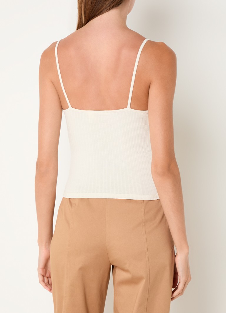 ba&sh Rib-knitted tank top with stretch