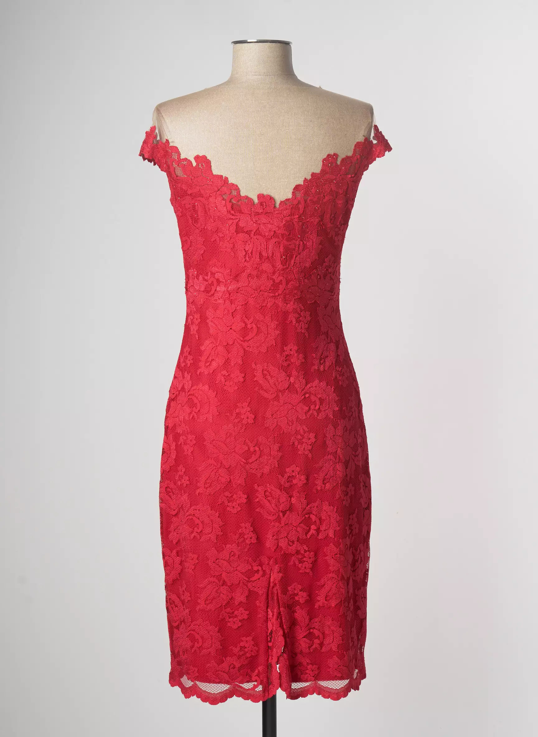 Olvi S Robes Mi Longues Femme couleur rouge