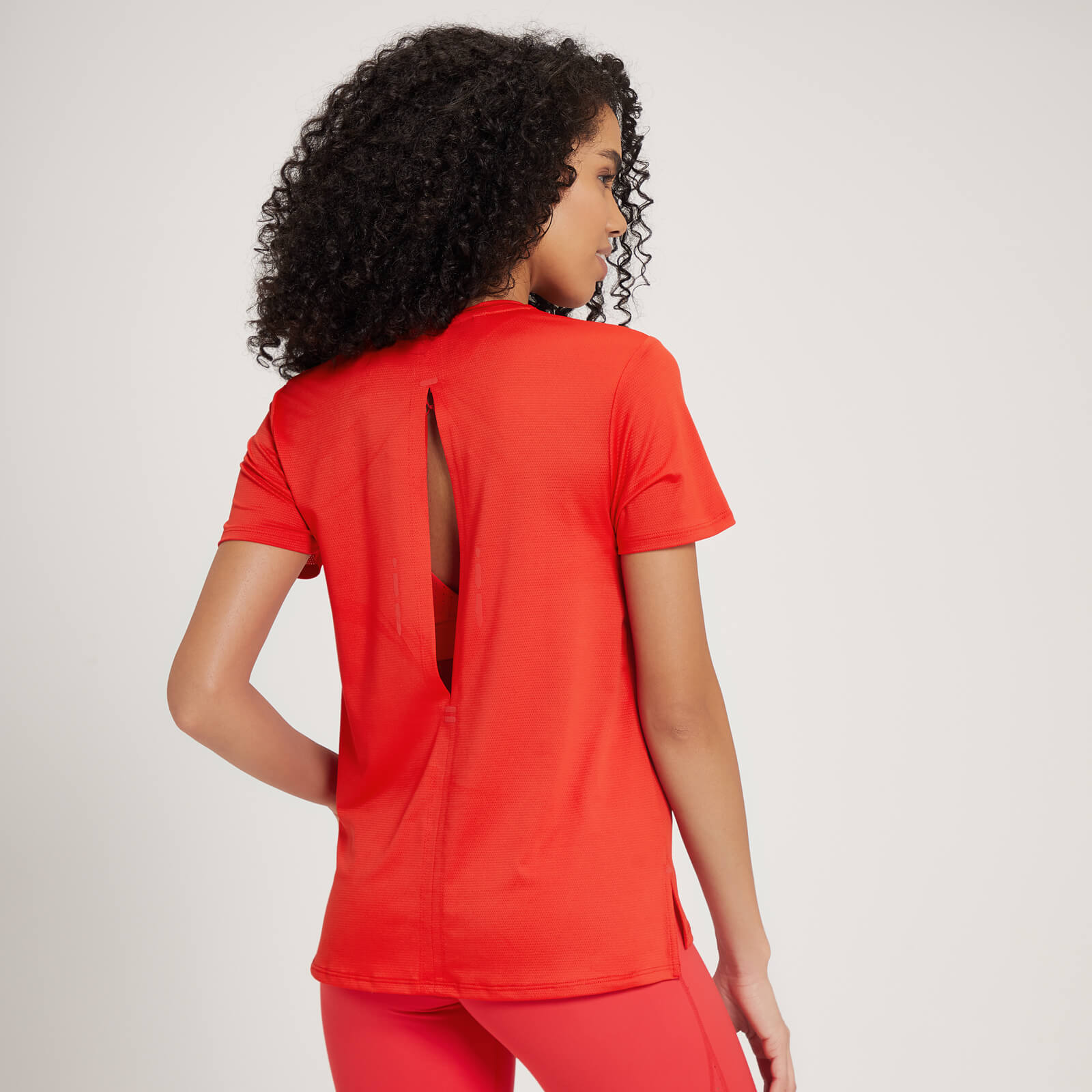 T-shirt fendu au dos MP Power Ultra pour femmes – Rouge danger