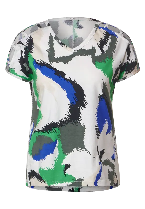 CECIL Shirt mit Schulterdetail