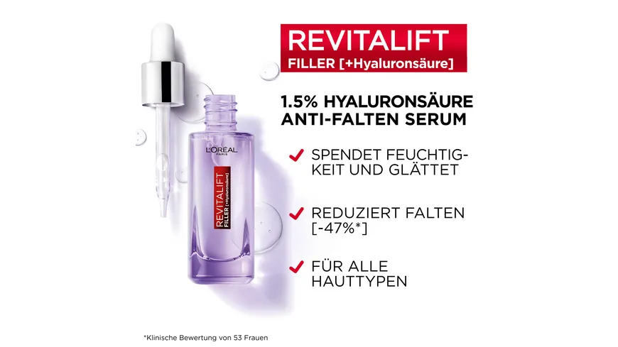 L'Oréal Paris Revitalift Filler Hyaluronsäure Serum 30 ml