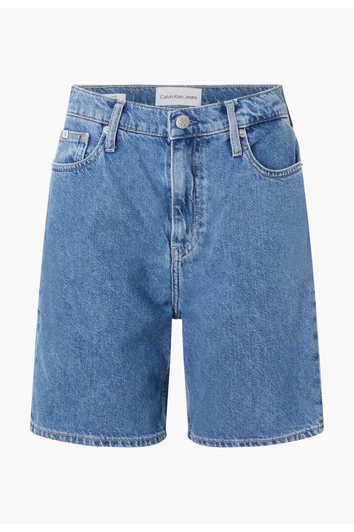 Calvin Klein Jeans  Hohe Taille, normale blaue Damen-Shorts J20j2211811a4