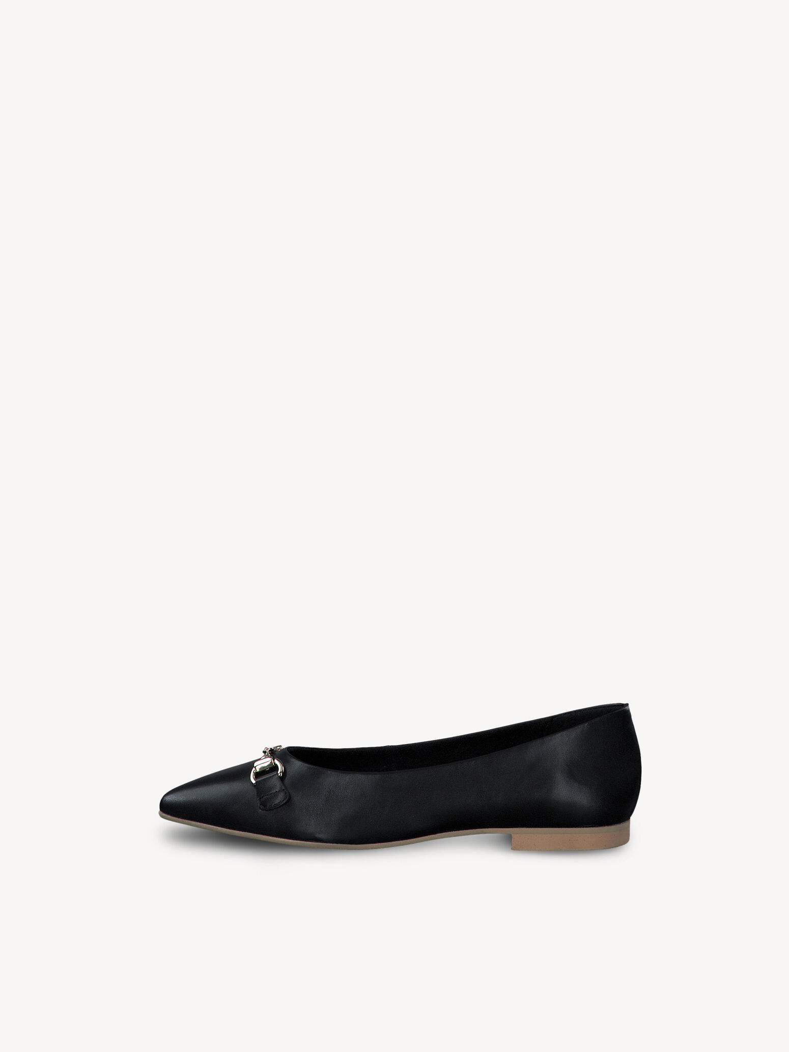 Ballerine en cuir - noir