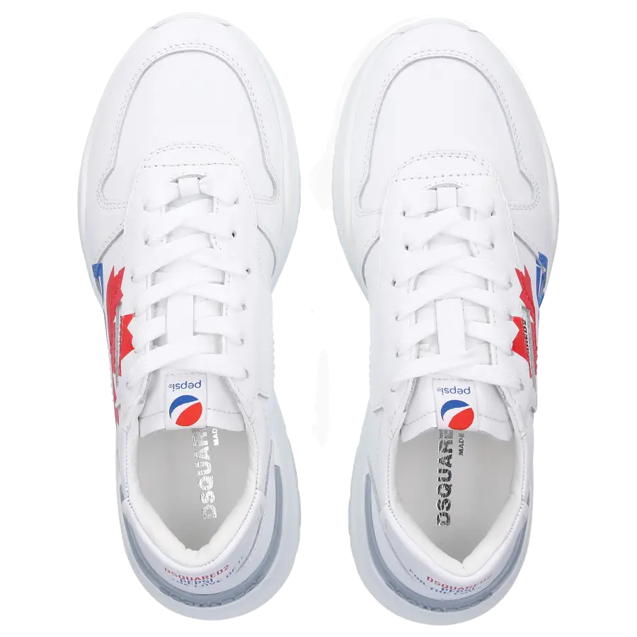 Dsquared2 - Sneaker low PEPSI Kalbsleder - weiß