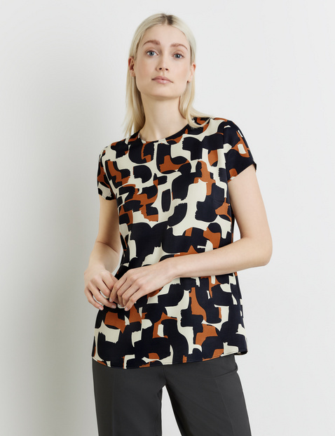Blusenshirt mit kurzem Arm