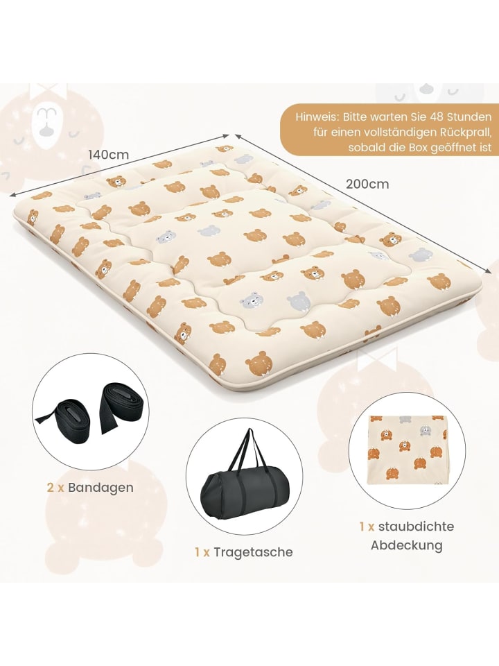 COSTWAY Tatami-Matte 140x200cm in Braun günstig kaufen onesize