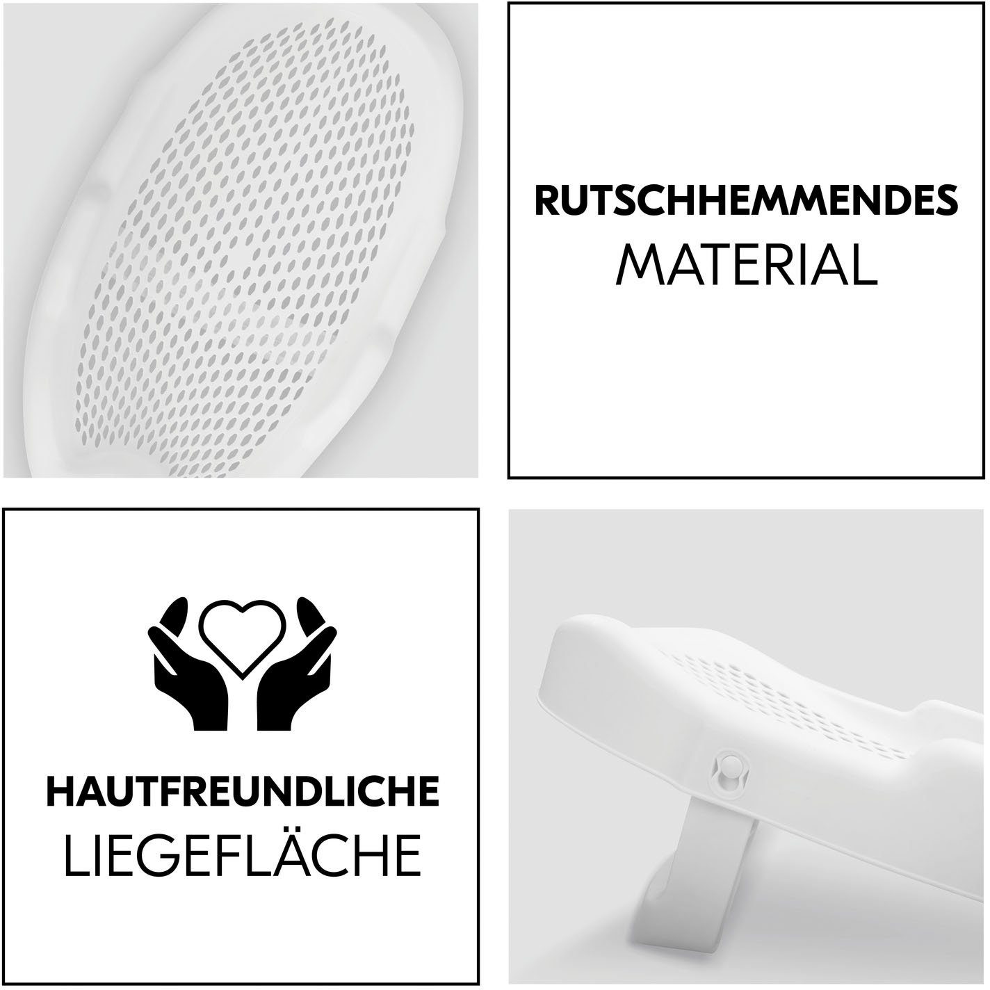 Hauck Babybadewanne Babybadewannen-Einsatz, Weiß