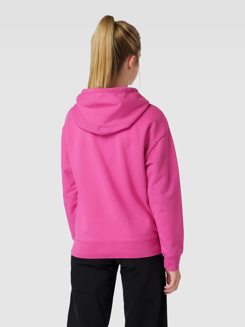 Hoodie mit überschnittenen Schultern Modell 'STANDARD' in pink