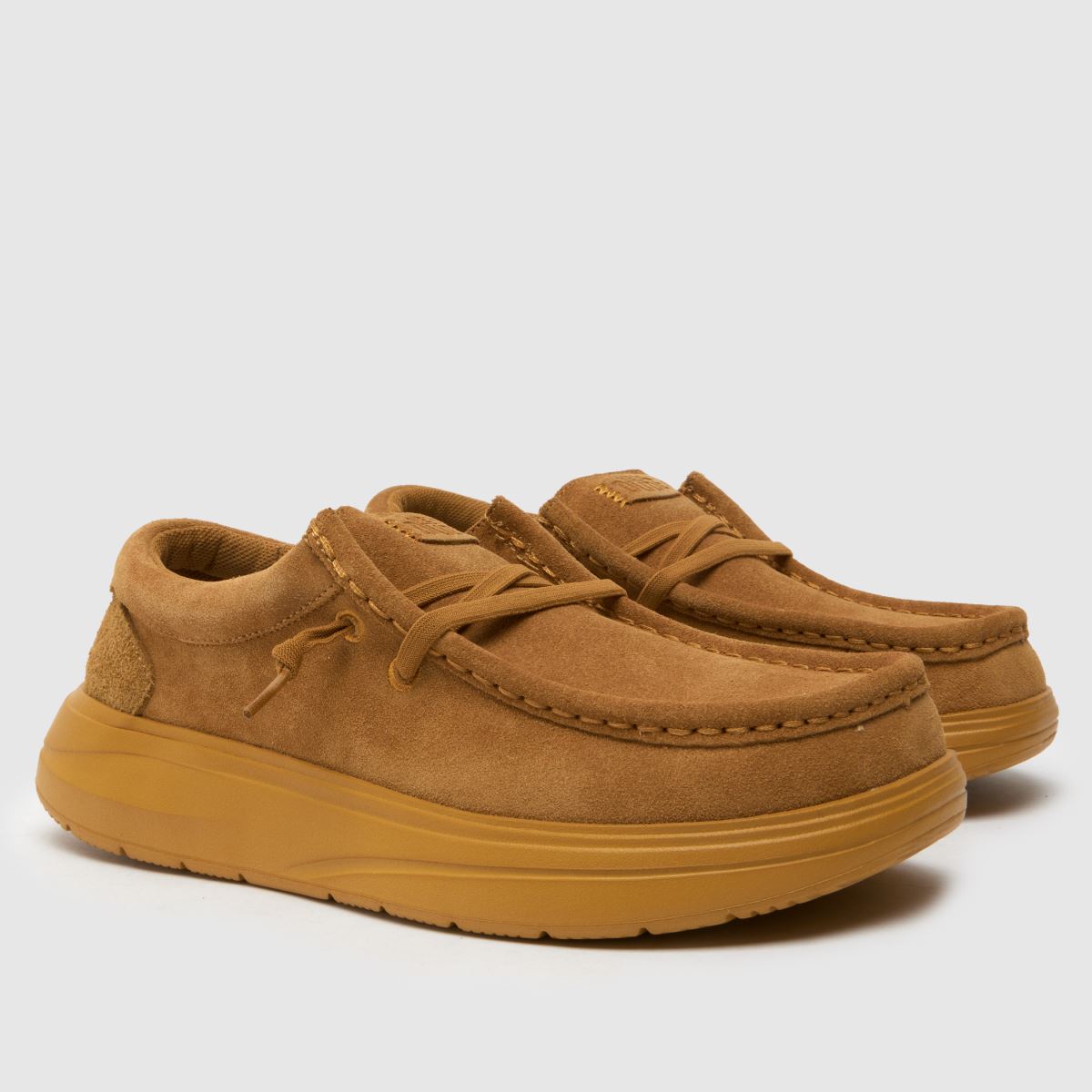 HEYDUDE wendy comf mocka sneakers i brun