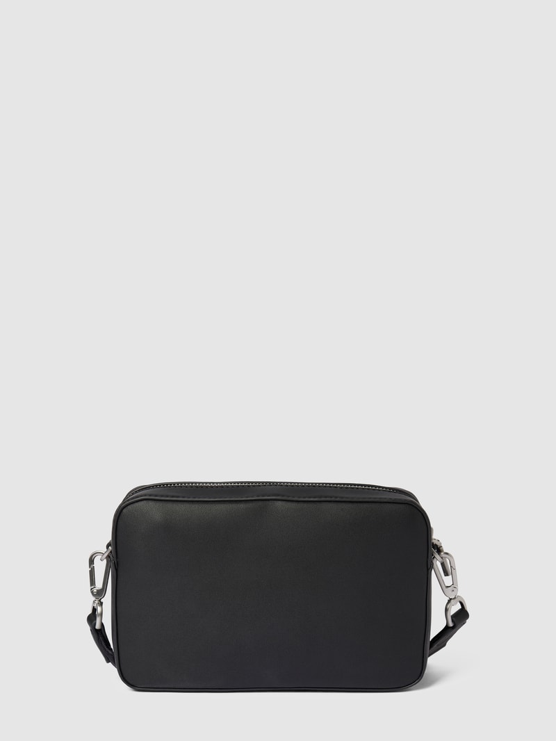Umhängetasche mit Label-Applikation Modell 'CAMERA BAG' in schwarz