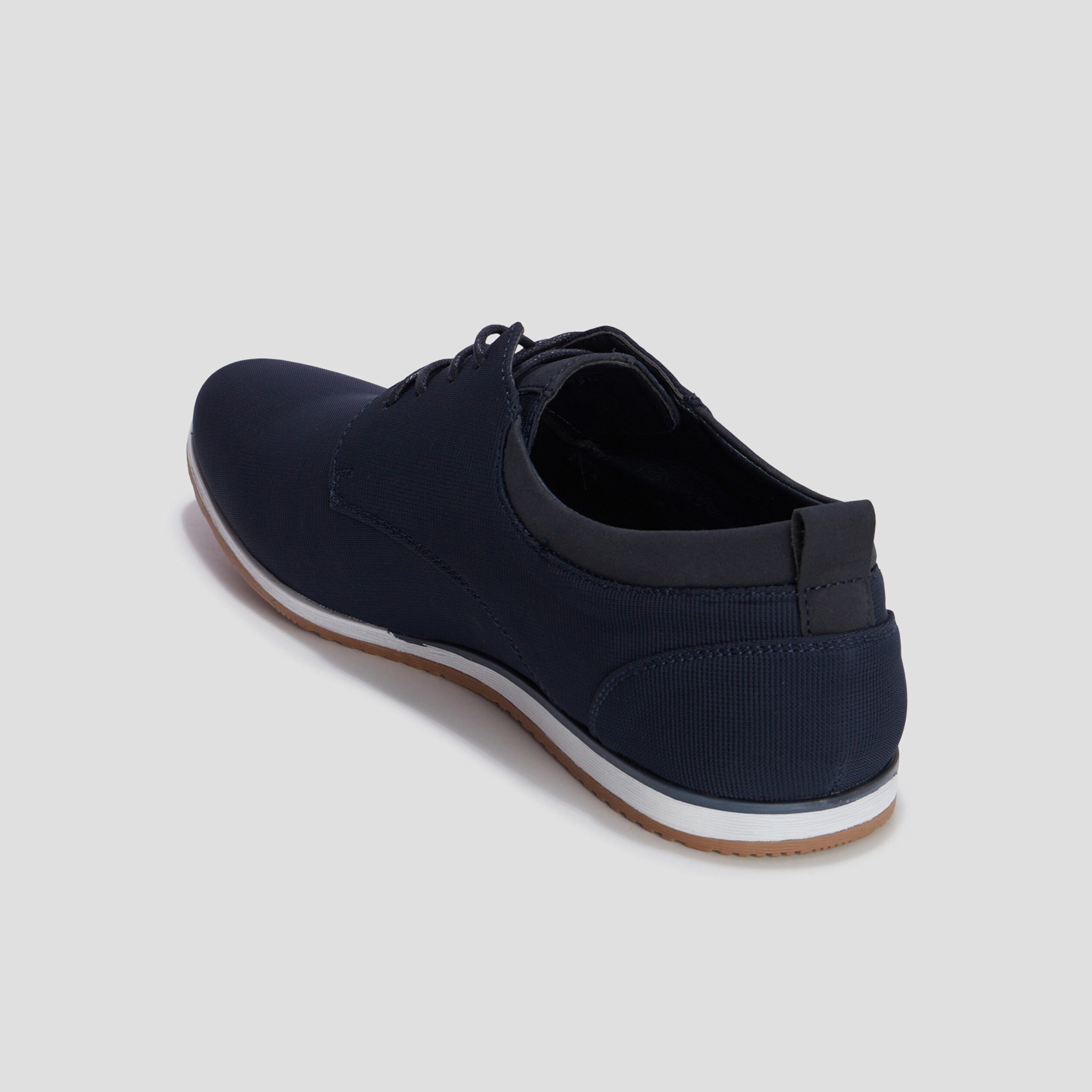 Derbies texturées à lacets bleu marine homme | La Halle