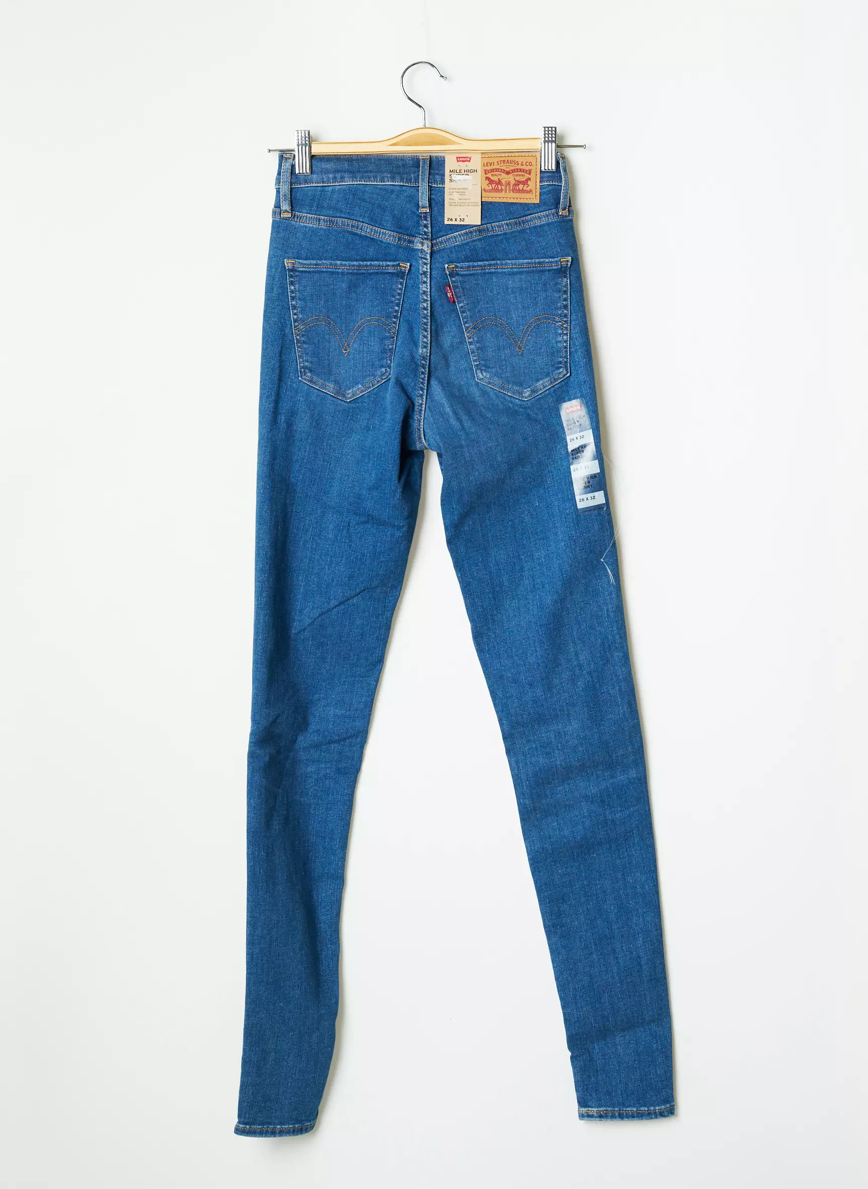 Levis Jeans Skinny Femme couleur bleu