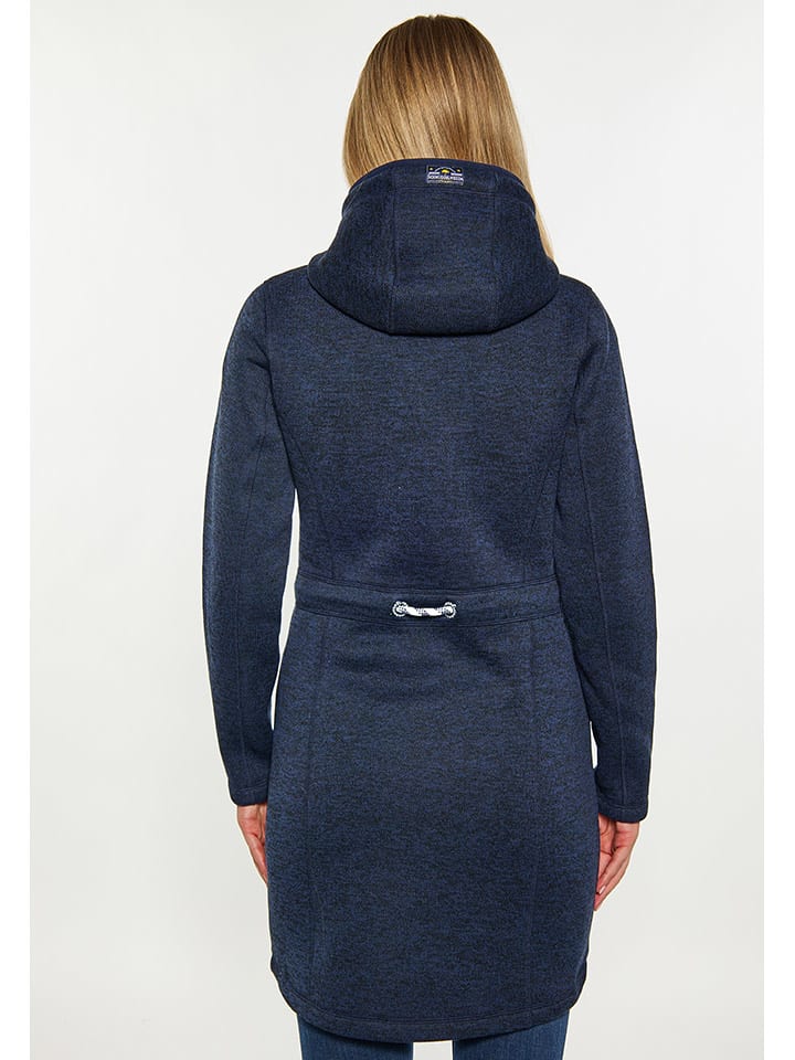 Schmuddelwedda Strickfleecemantel in Dunkelblau günstig kaufen