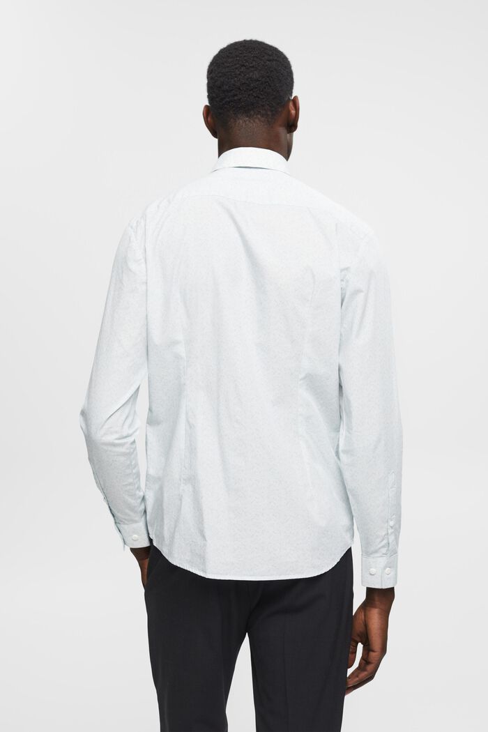 Slim-Fit-Hemd aus Baumwolle mit Muster